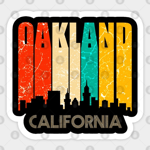 Oakland Skyline Sticker by Mila46